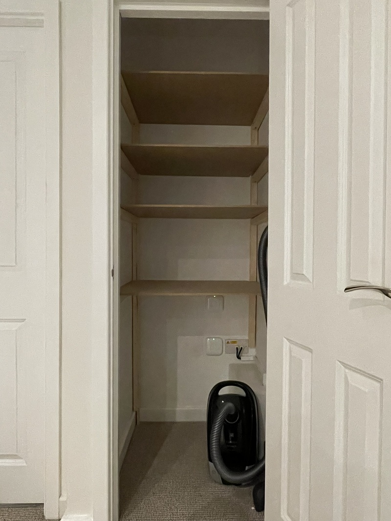 Handyman Manchester - Landing cupboard shelving