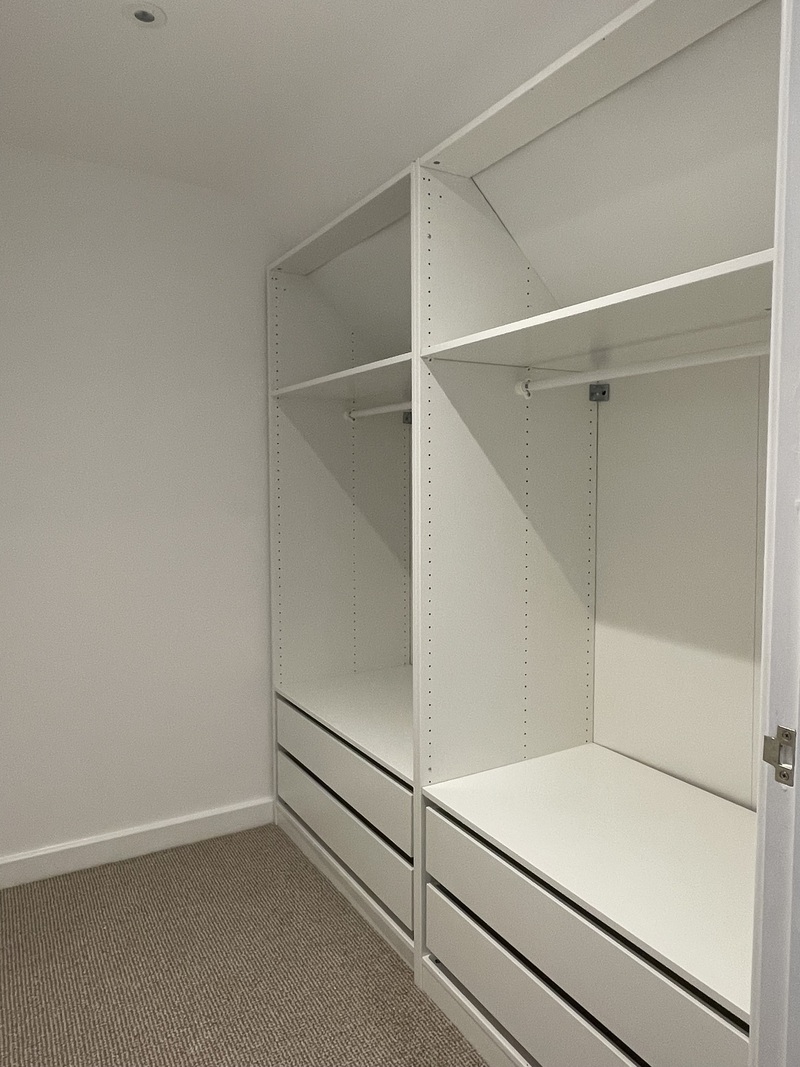 Handyman Manchester - Walk in wardrobe storage installation flat pack furniture assembly